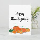 Cute Oranje Pumpkin Spice Kaart (Staand voorkant)