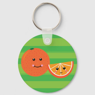 Cute Oranje Sleutelhanger