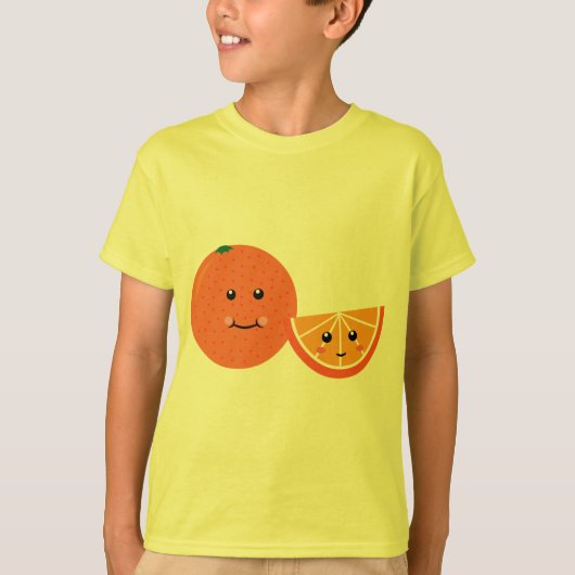Cute Oranje T-shirt (Voorkant)