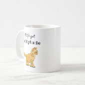 Cute Oranje Tabby Kitten Tabbytude Koffiemok (Voorkant links)