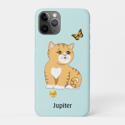 Cute Oranje Tabby Kitty Cat Case-Mate iPhone Case (Achterkant)