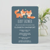 Cute Oranje Vossen Baby Shower (Staand voorkant)