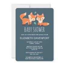 Cute Oranje Vossen Baby Shower