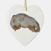 Cute oranje white Cat Ornament (Rechts)