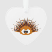 Cute Oranje Zee Urchin Ornament (voorkant)