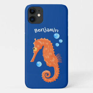 Cute oranje zeepaardbelletjes cartoon illustratie Case-Mate iPhone case