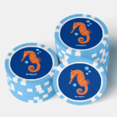 Cute oranje zeepaardbelletjes cartoon illustratie poker chips (Opstapeling)