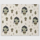 Cute Orc Meisje Inpakpapier (Vlak)