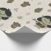 Cute Orc Meisje Inpakpapier (Hoek)