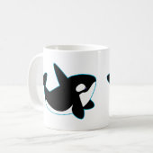 Cute Orca (Killer Whale) Koffiemok (Voorkant links)