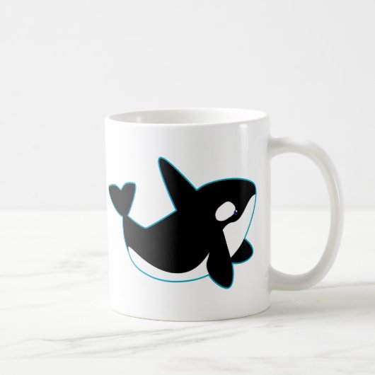Cute Orca (Killer Whale) Koffiemok (Rechts)
