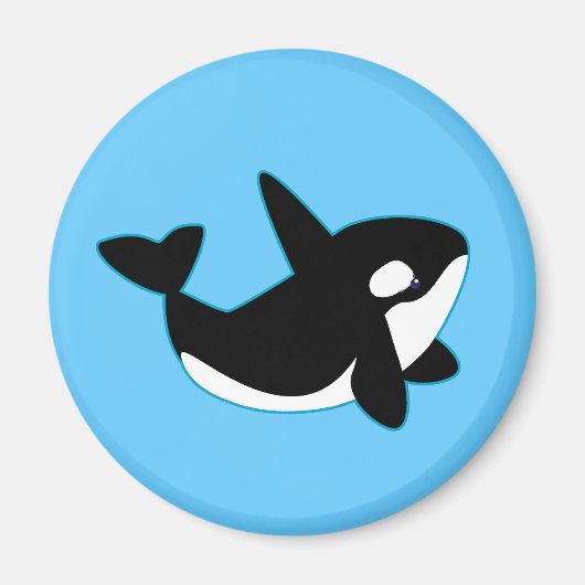 Cute Orca (Killer Whale) Magneet (Voorkant)