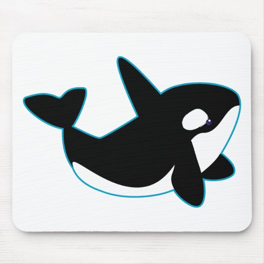 Cute Orca (Killer Whale) Muismat (Voorkant)