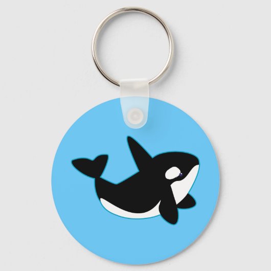 Cute Orca (Killer Whale) Sleutelhanger (Voorkant)