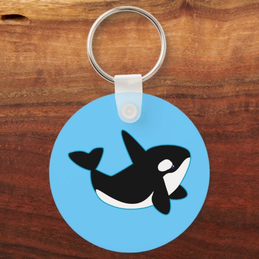 Cute Orca (Killer Whale) Sleutelhanger (Voorkant)