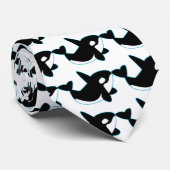 Cute Orca (Killer Whale) Stropdas (Opgerold)