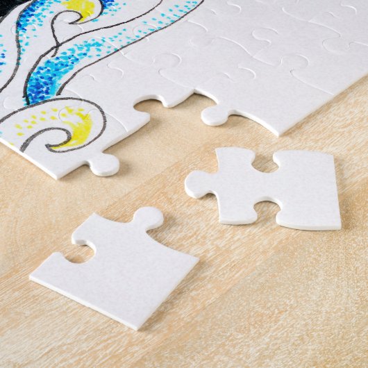 Cute Orca walvis Gezinsinkt Legpuzzel (Zijkant)