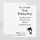 Cute orca walvis kaart (Voorkant / Achterkant)