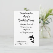 Cute orca walvis kaart (Staand voorkant)