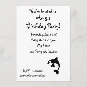 Cute orca walvis kaart