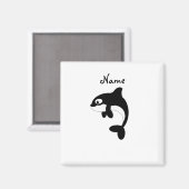 Cute orca walvis magneet (Voorkant / Achterkant)