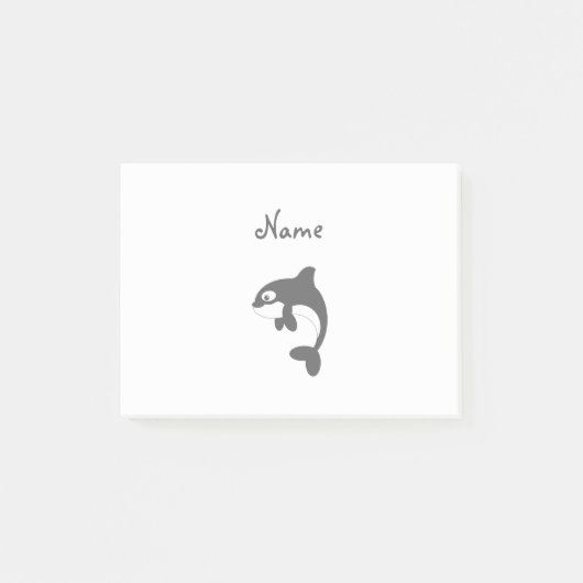 Cute orca walvis post-it® notes (Voorkant)