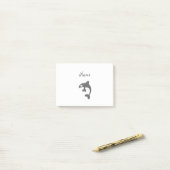 Cute orca walvis post-it® notes (Op bureau)