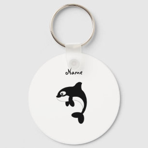 Cute orca walvis sleutelhanger