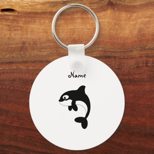 Cute orca walvis sleutelhanger (Voorkant)