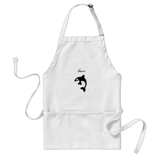 Cute orca walvis standaard schort (Voorkant)