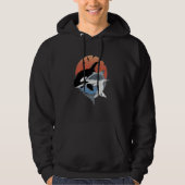 Cute Orca Whale and Shark Samoa Polynesia Long Sle Hoodie (Voorkant)