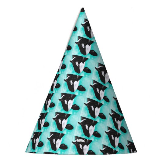 Cute Orca Whale Feesthoedjes (Links)