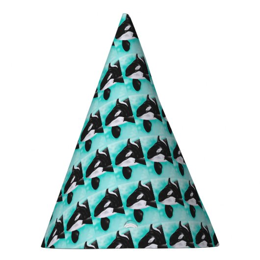 Cute Orca Whale Feesthoedjes (Rechts)