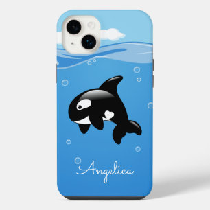 Cute Orca Whale in Ocean met Custom Name