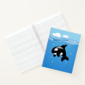 Cute Orca Whale in Ocean Notitieboek (Binnen)