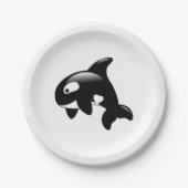 Cute Orca Whale Papieren Bordje (Voorkant)