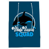 Cute Orca Whale Watchad Squad Zee Animal Medium Cadeauzakje (Achterkant)