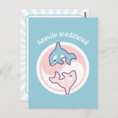 Cute Orca Whale Yin Yang Briefkaart (Voorkant / Achterkant)