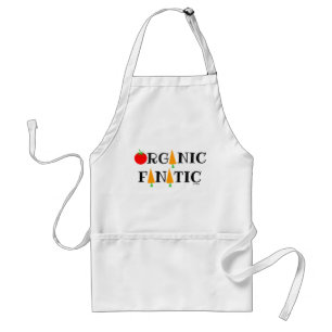 Cute Organic Foods Fanatic Healthy Chef Standaard Schort