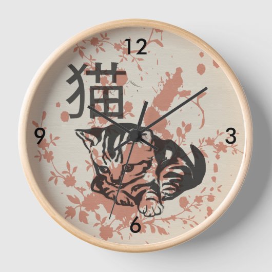 Cute oriental stijl neko cat design (Voorkant)