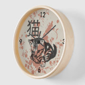 Cute oriental stijl neko cat design (Hoek)