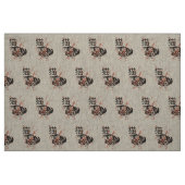 Cute oriental stijl neko cat design stof (Fat Quarter)