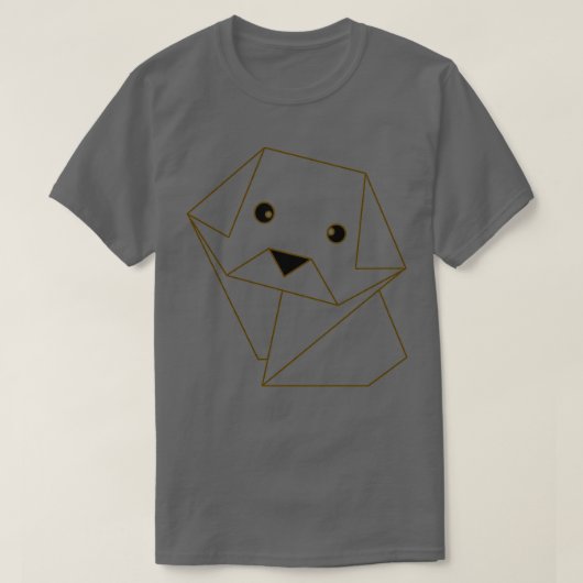 Cute Origami Dog T-shirt (Design voorkant)