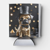 Cute Origami Dog with Top Hat Koozie (Voorkant)