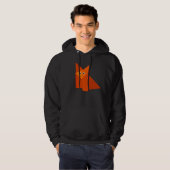 Cute Origami Fox Geometric Kawaii Hoodie (Voorkant volledig)