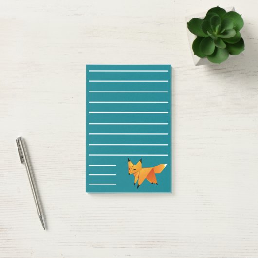 Cute Origami Fox Post-it® Notes (Kantoor)