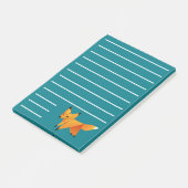 Cute Origami Fox Post-it® Notes (Schuin)