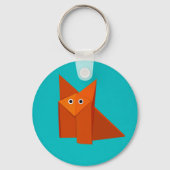 Cute Origami Fox Sleutelhanger (Voorkant)