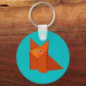Cute Origami Fox Sleutelhanger (Voorkant)