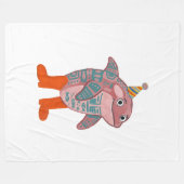 Cute Orka Feesthoed Deken (Voorkant (Horizontaal))